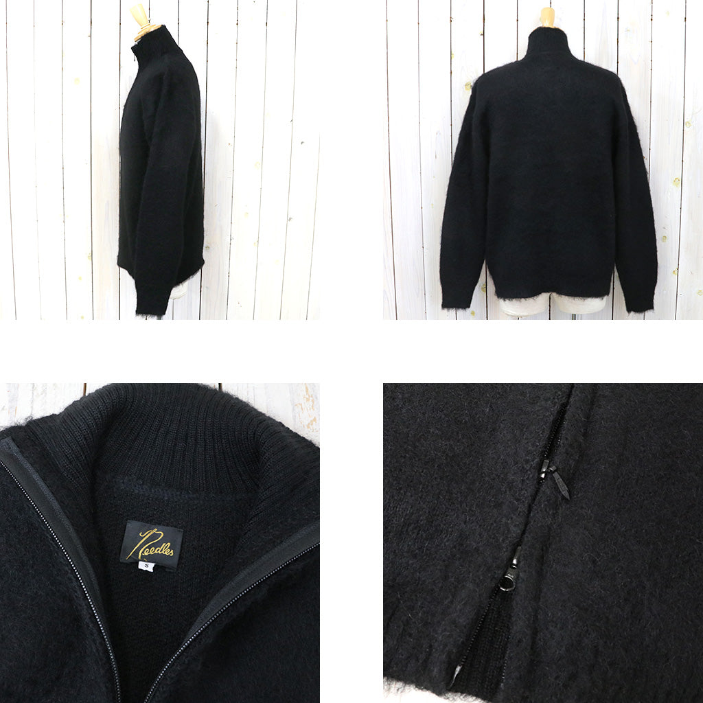 在庫特価品 Needles BLACK mohair jacket wool 立体裁断 - ジャケット