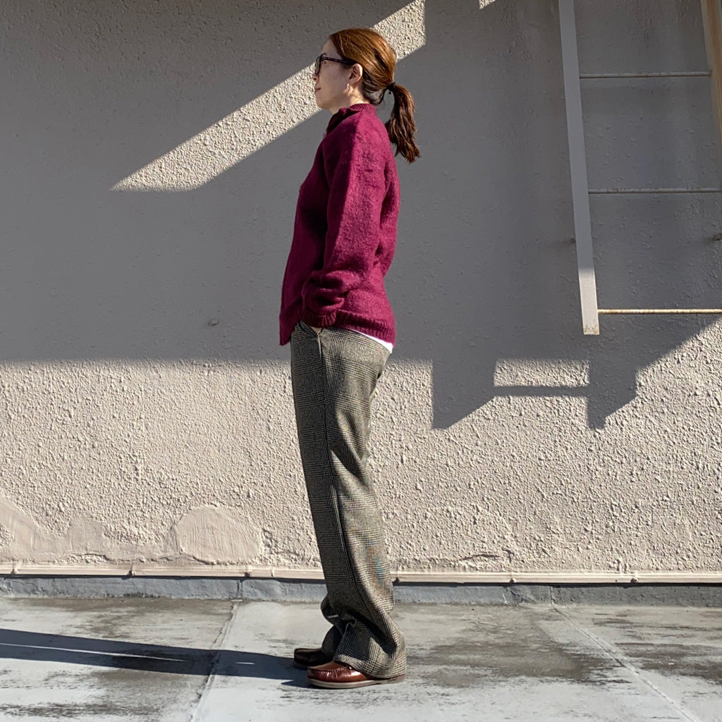 Needles『Zipped Mohair Cardigan-Solid』(Bordeaux) – Reggieshop