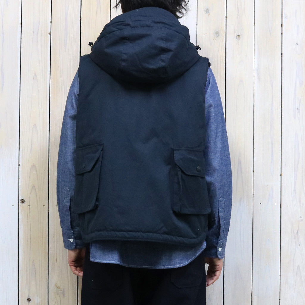 ENGINEERED GARMENTS : Field Vest-PC Coated Cloth (Dk.Navy)