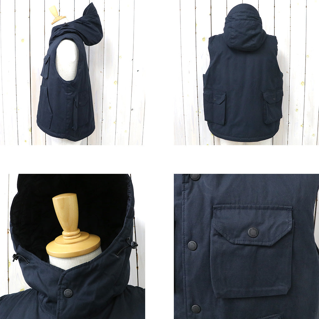 ENGINEERED GARMENTS : Field Vest-PC Coated Cloth (Dk.Navy)