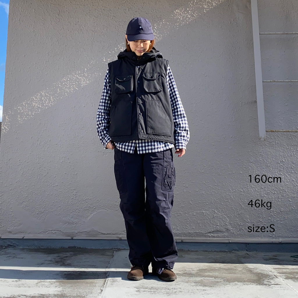 ENGINEERED GARMENTS : Field Vest-PC Poplin (Black)