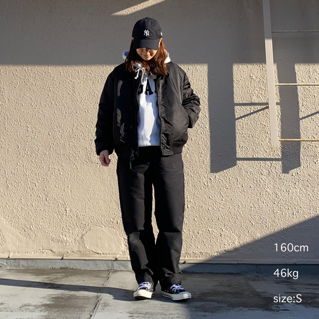 ENGINEERED GARMENTS : LL Jacket-Flight Satin Nylon (Black)