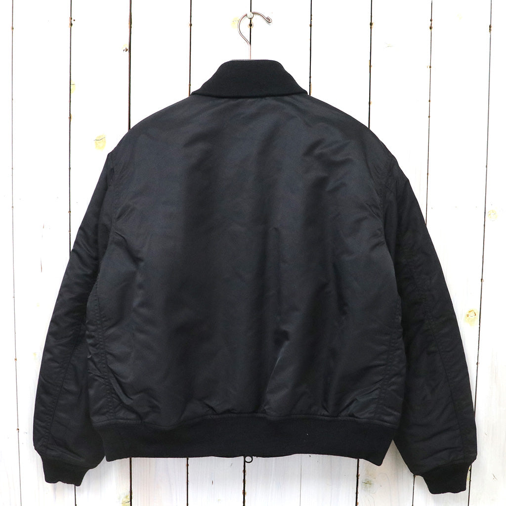 ENGINEERED GARMENTS : LL Jacket-Flight Satin Nylon (Black)