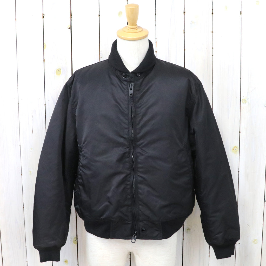 ENGINEERED GARMENTS : LL Jacket-Flight Satin Nylon (Black)