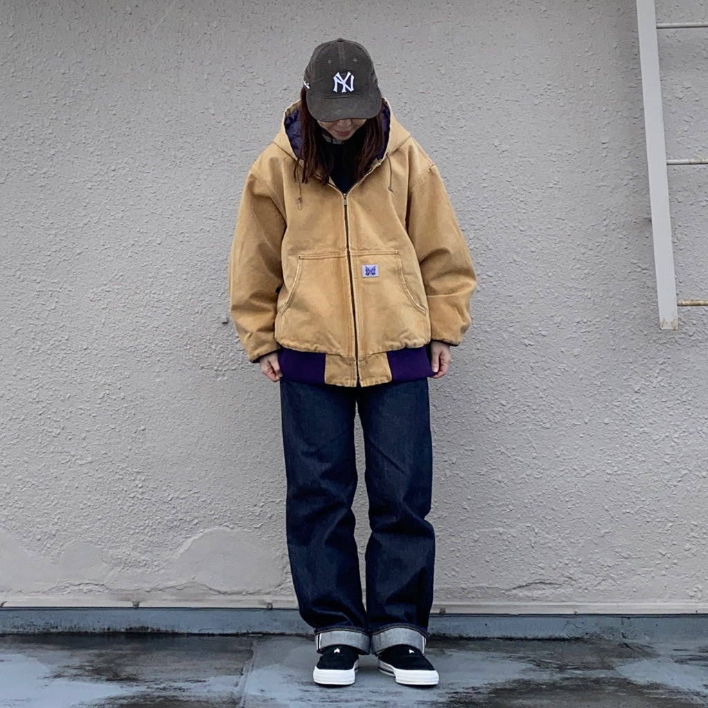 Needles『Zipped Work Hoody-16oz Cotton Canvas』(Brown)