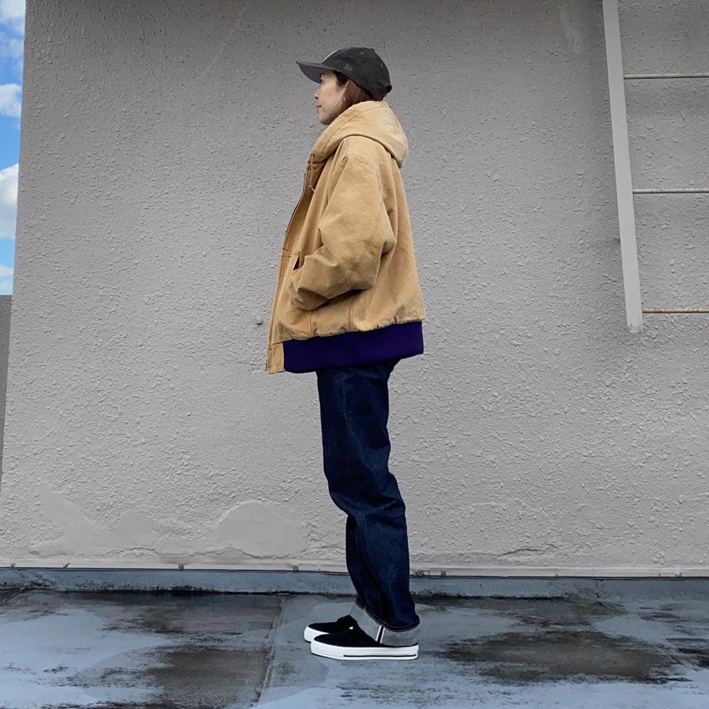 Needles『Zipped Work Hoody-16oz Cotton Canvas』(Brown)