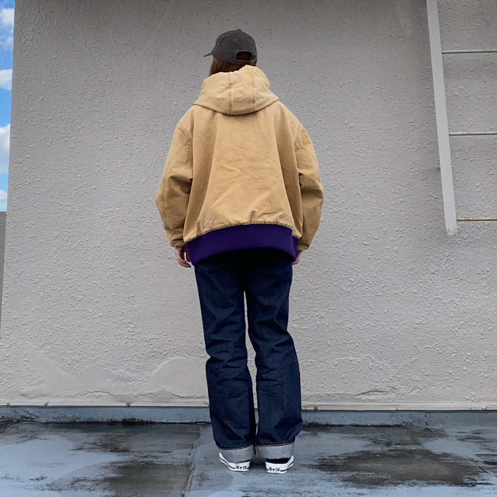Needles『Zipped Work Hoody-16oz Cotton Canvas』(Brown)