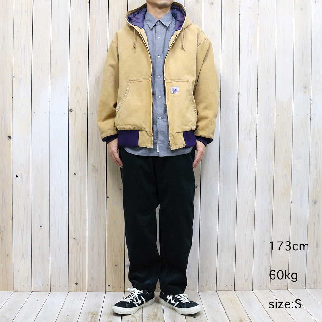 Needles『Zipped Work Hoody-16oz Cotton Canvas』(Brown)