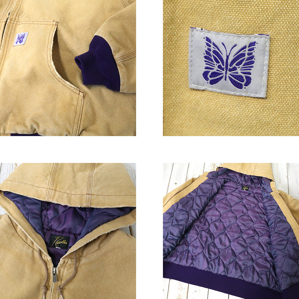Needles『Zipped Work Hoody-16oz Cotton Canvas』(Brown)