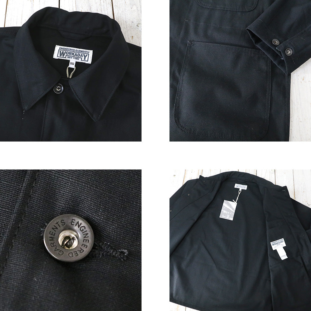 ENGINEERED GARMENTS WORKADAY『Utility Jacket-Heavyweight Cotton Ripstop』(Black)
