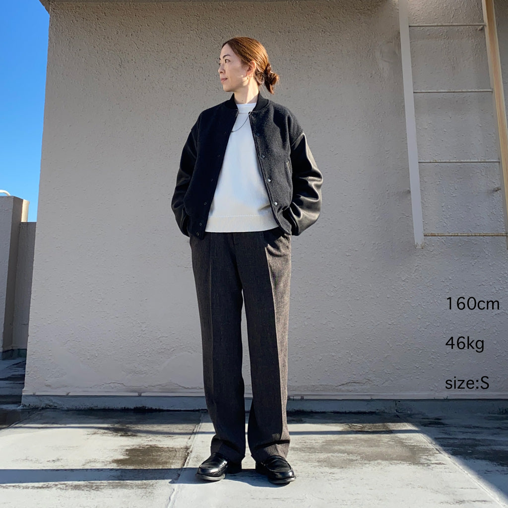 Needles『Tucked Trouser-PE/PU Stretch Twill』(Black)