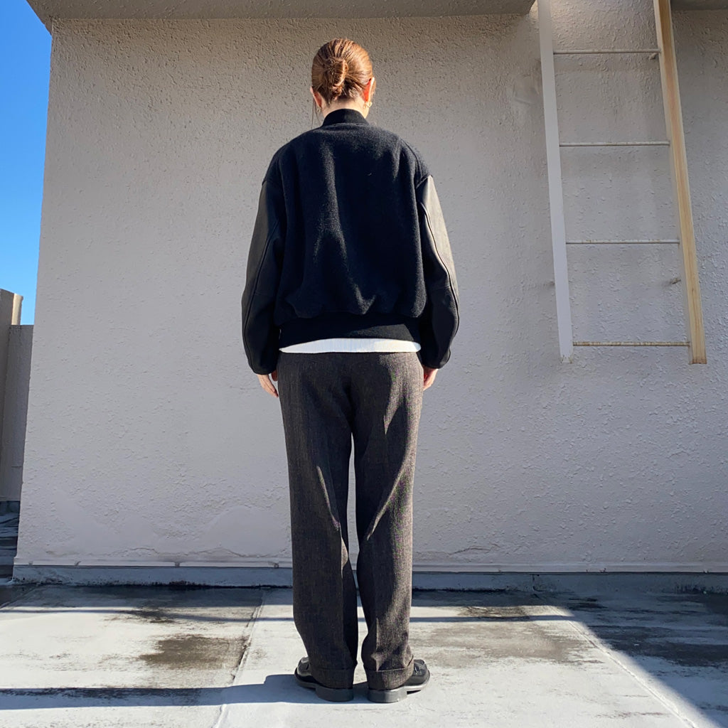 Needles『Tucked Trouser-PE/PU Stretch Twill』(Black)