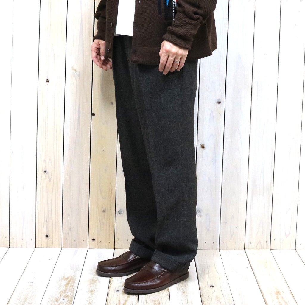 Needles『Tucked Trouser-PE/PU Stretch Twill』(Black)