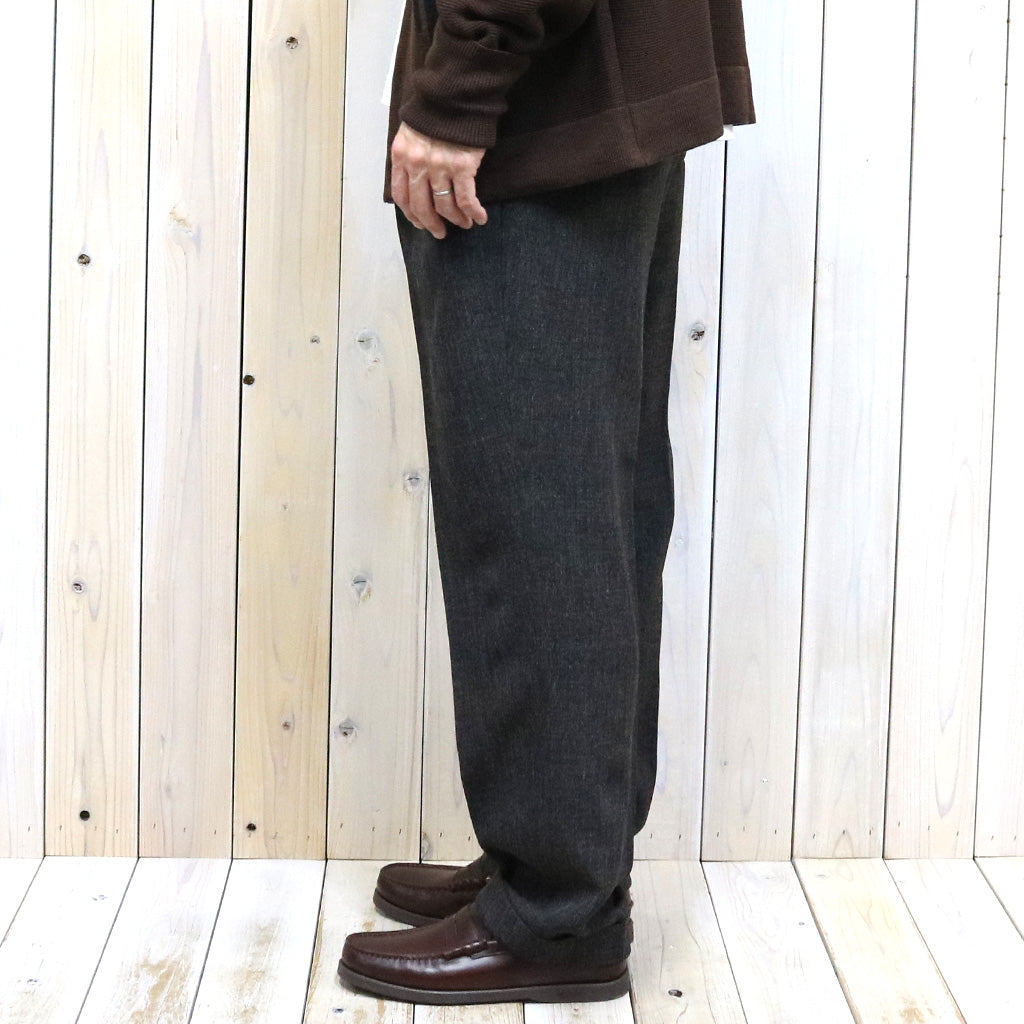 Needles『Tucked Trouser-PE/PU Stretch Twill』(Black)