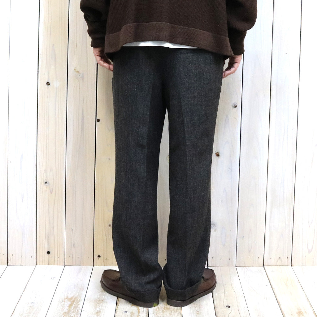 Needles『Tucked Trouser-PE/PU Stretch Twill』(Black)