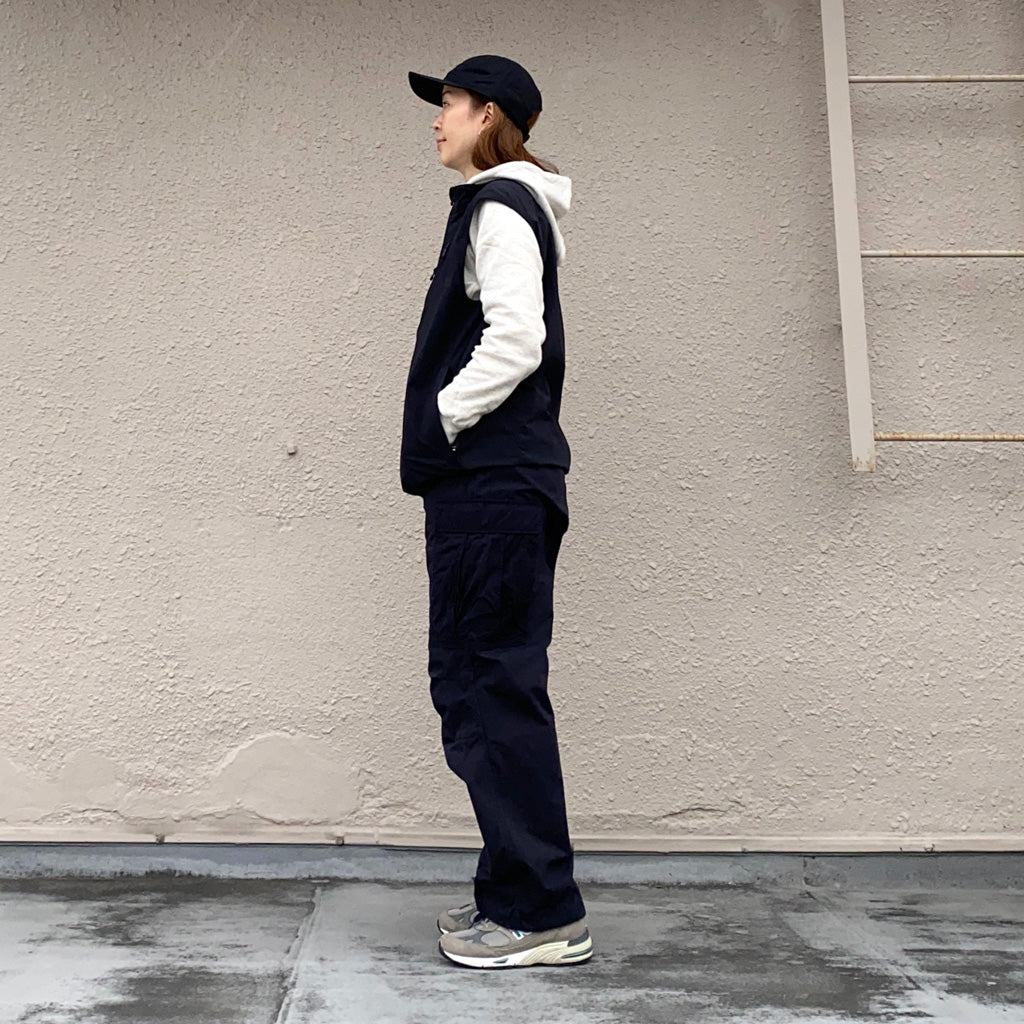 SOUTH2 WEST8『Packable Vest-Nylon Typewriter』(Black)