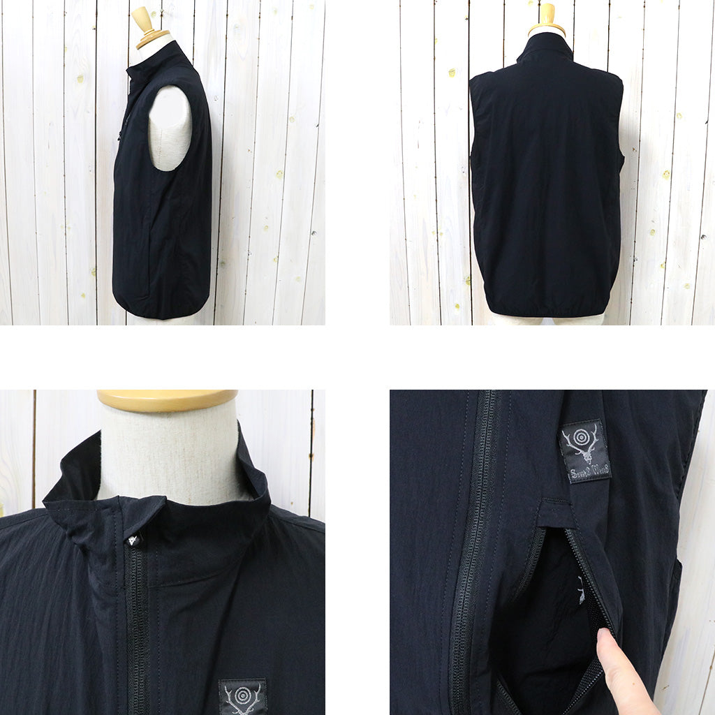 SOUTH2 WEST8『Packable Vest-Nylon Typewriter』(Black) – Reggieshop