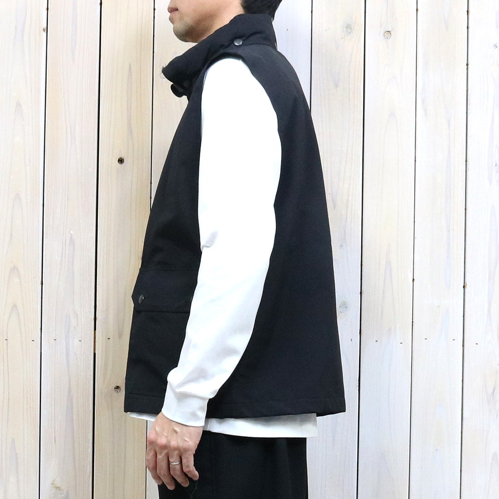 SOUTH2 WEST8『Carmel Vest-C/N Grosgrain』(Black)