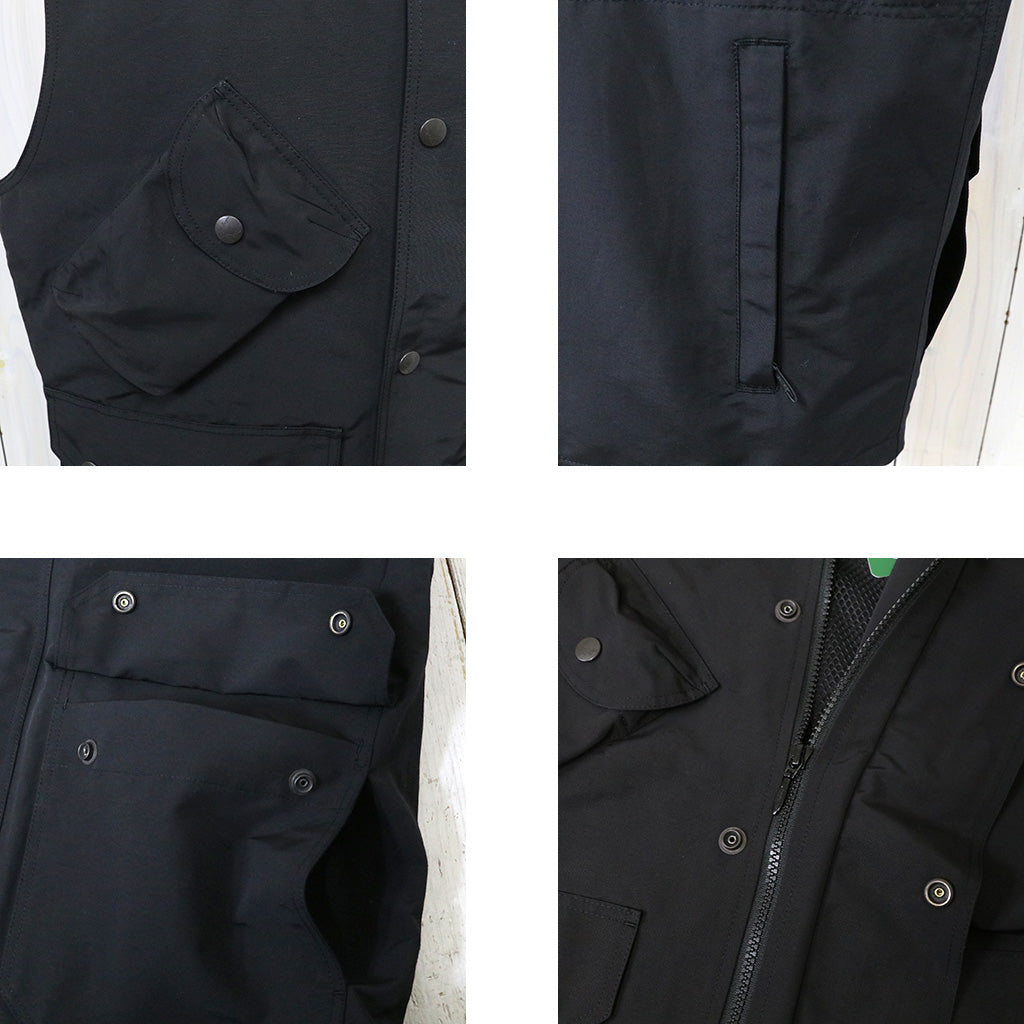 SOUTH2 WEST8『Carmel Vest-C/N Grosgrain』(Black)