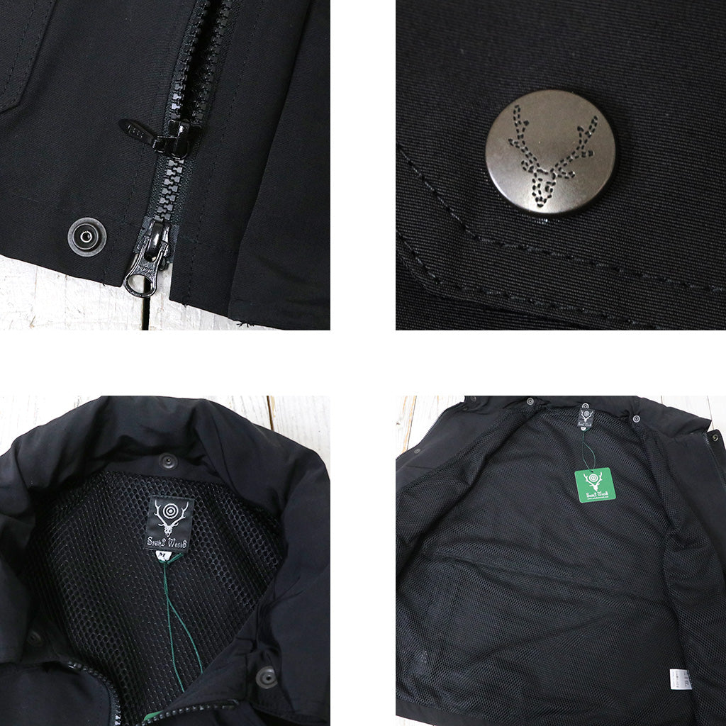 SOUTH2 WEST8『Carmel Vest-C/N Grosgrain』(Black)