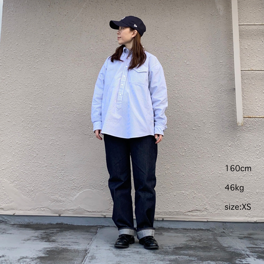 ENGINEERED GARMENTS『IVY BD Shirt-Candy Stripe Oxford』(Grey)