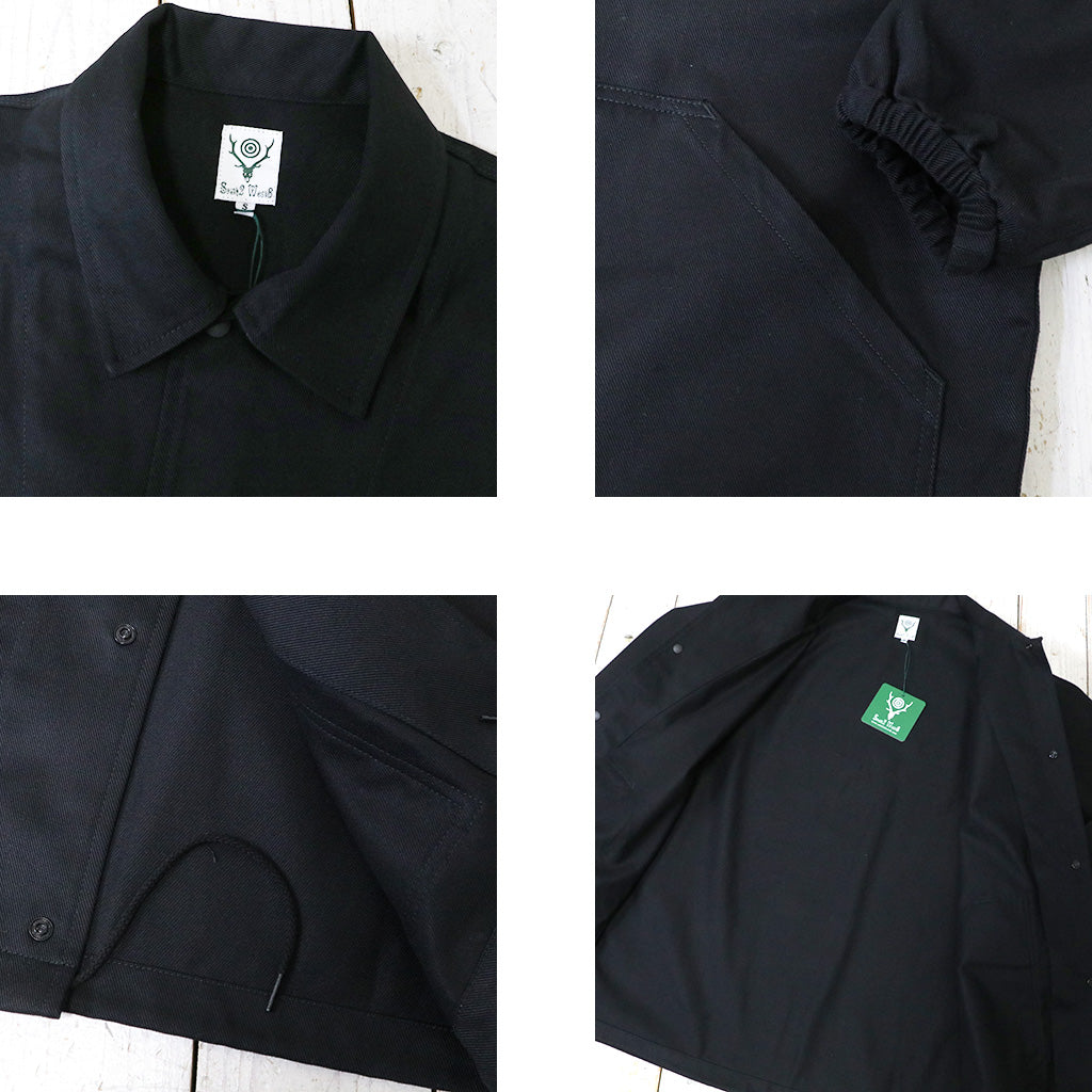 SOUTH2 WEST8『Coach Jacket-Cotton Twill』(Black)