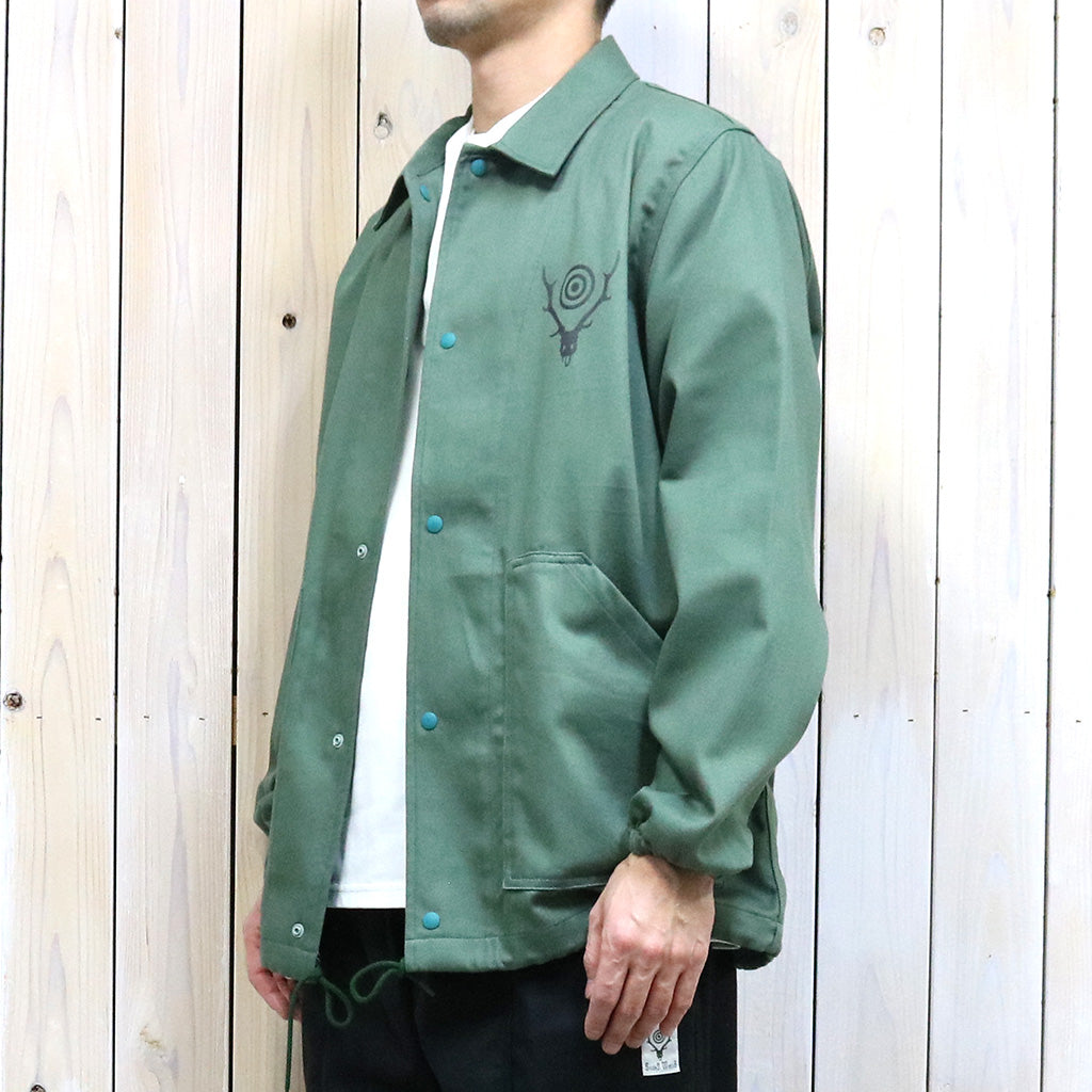 SOUTH2 WEST8『Coach Jacket-Cotton Twill』(Moss Green)