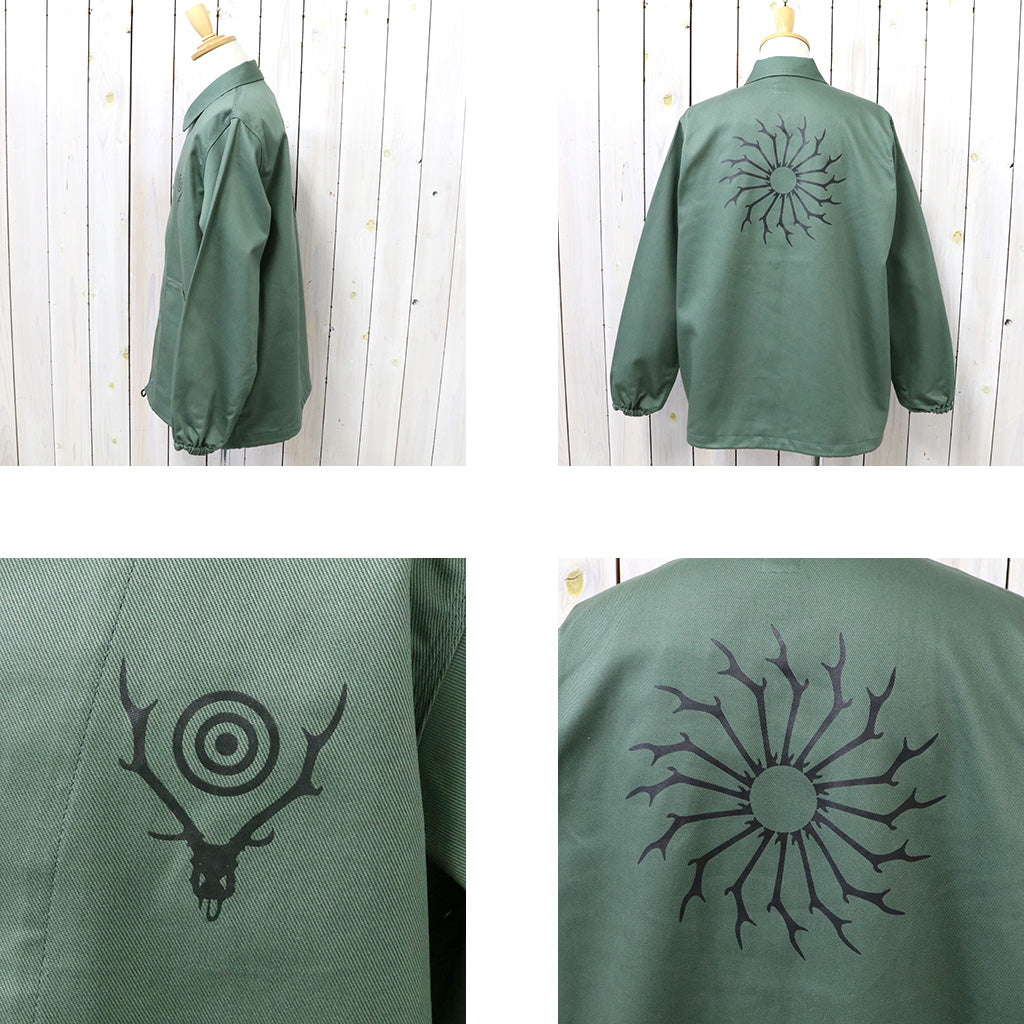 SOUTH2 WEST8『Coach Jacket-Cotton Twill』(Moss Green)