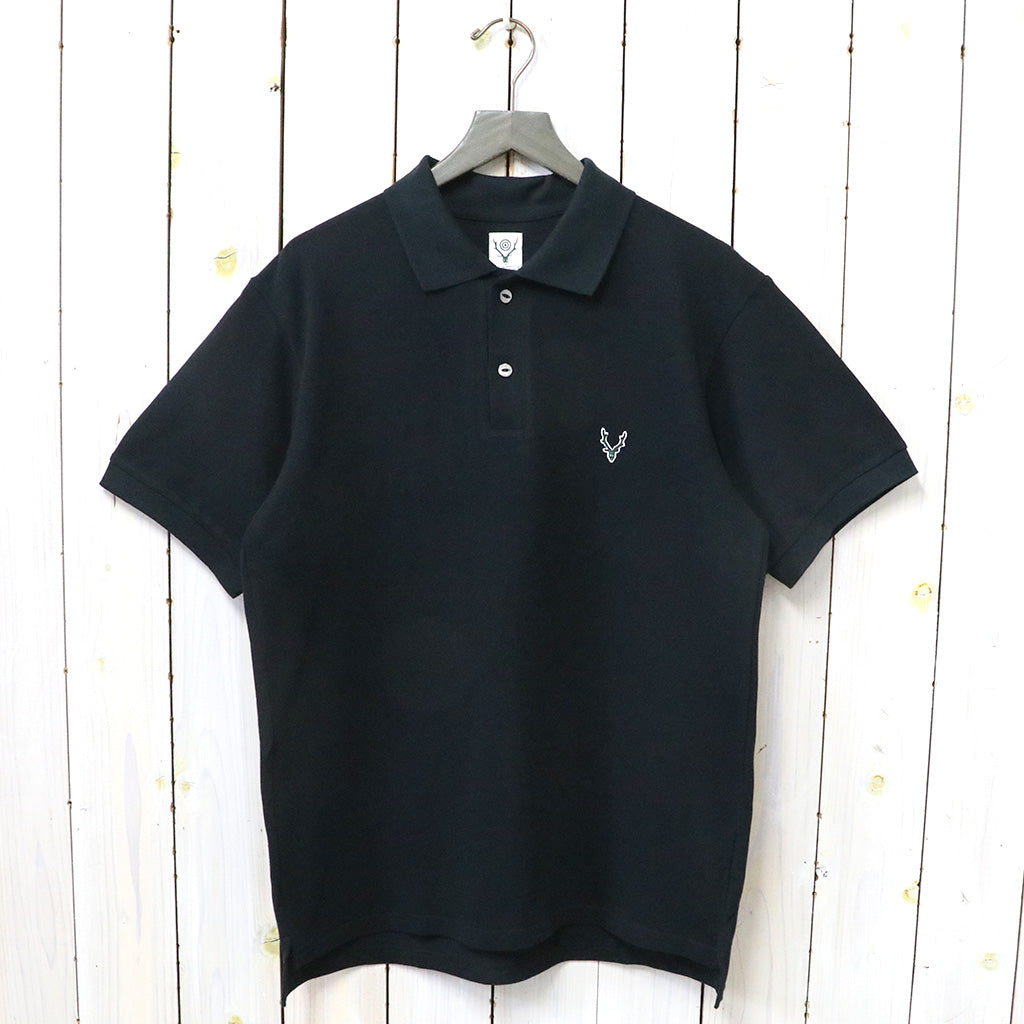 SOUTH2 WEST8『S/S Polo Shirt-Cotton Pique』(Black) – Reggieshop