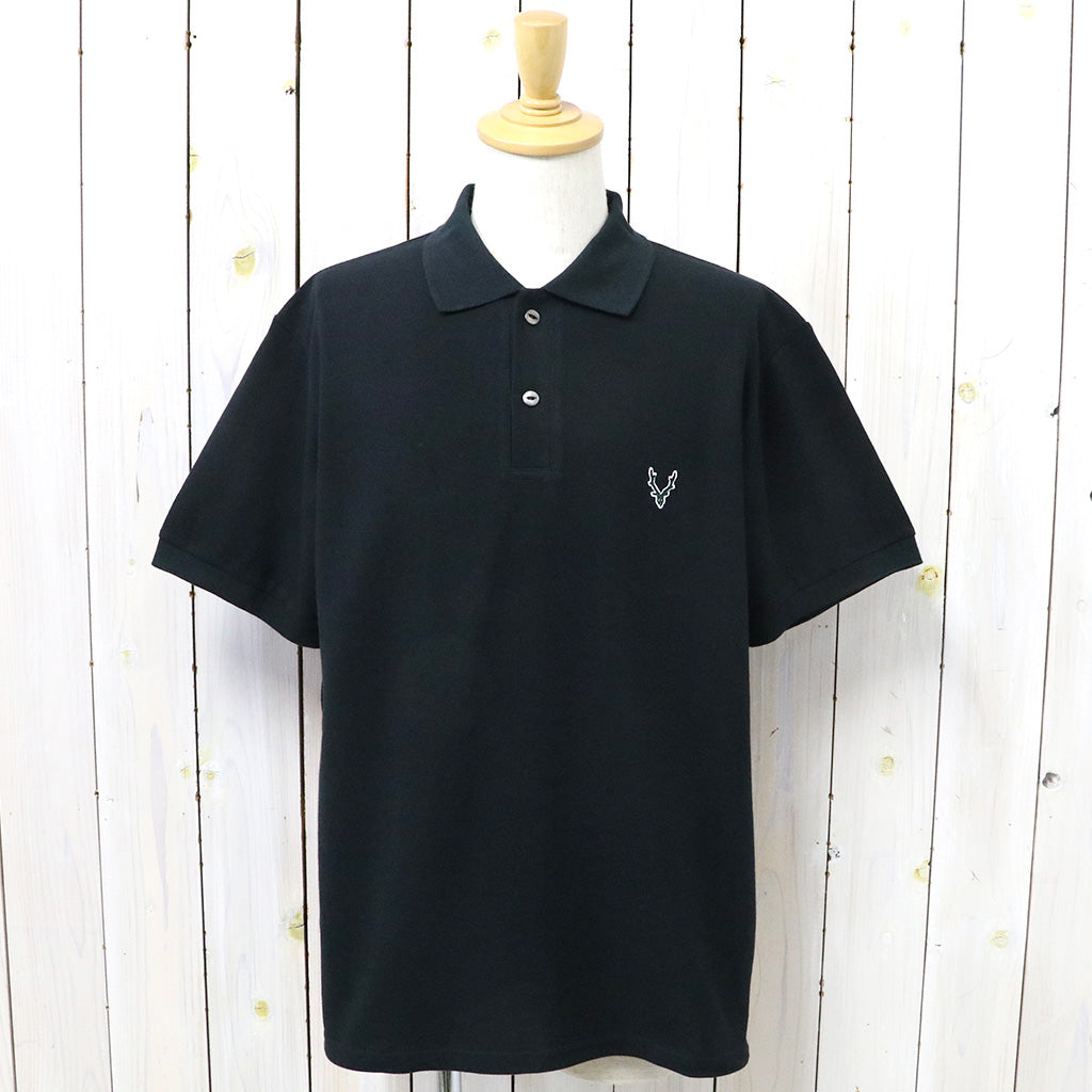 SOUTH2 WEST8 : S/S Polo Shirt-Cotton Pique (Black)