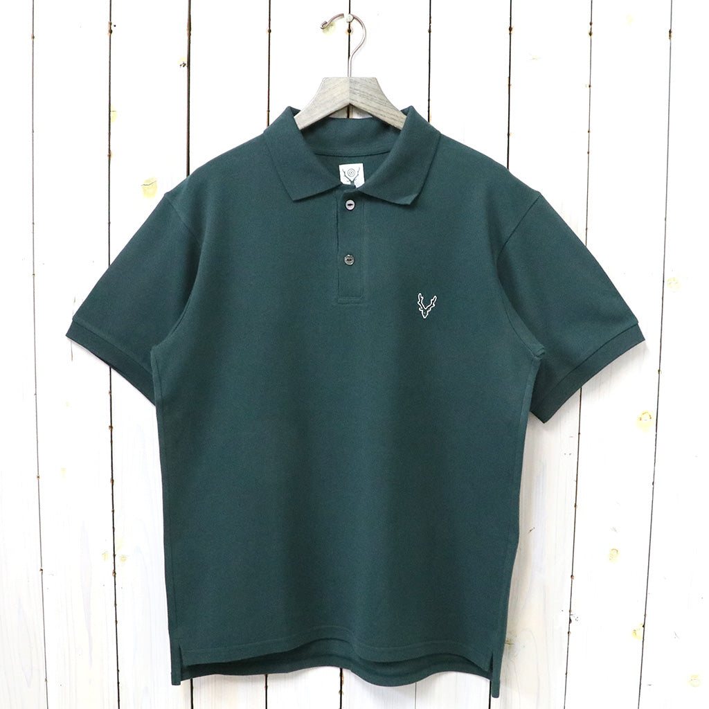 SOUTH2 WEST8『S/S Polo Shirt-Cotton Pique』(Green)