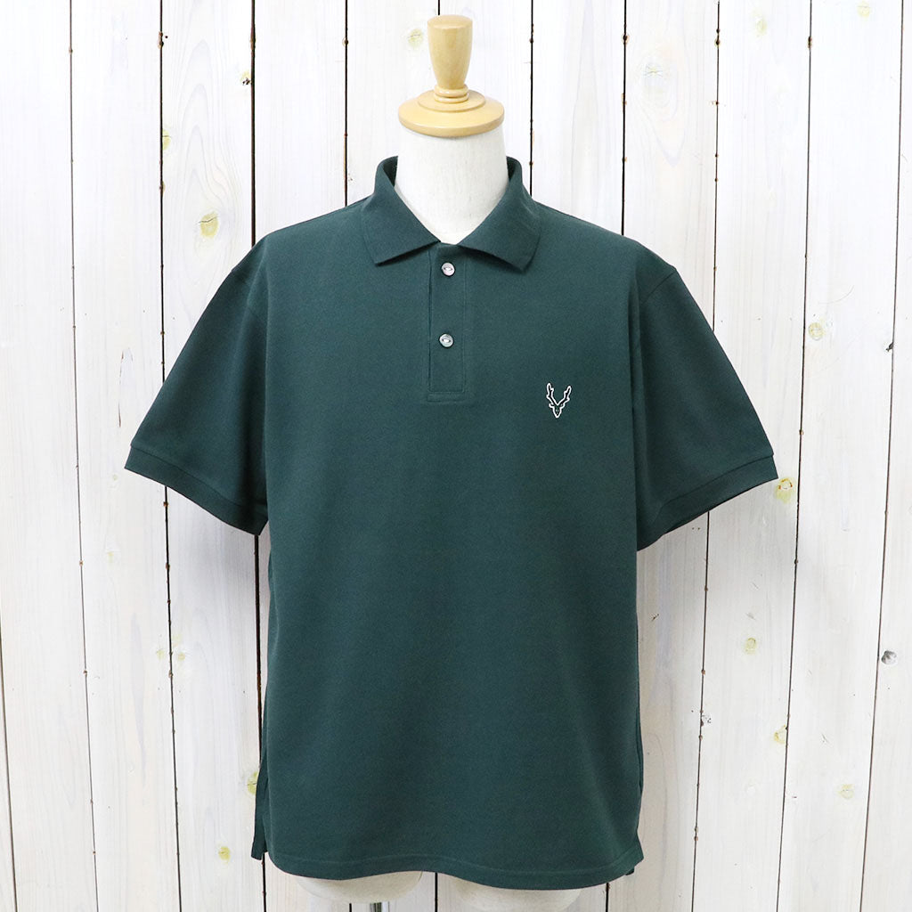 SOUTH2 WEST8 : S/S Polo Shirt-Cotton Pique (Green)