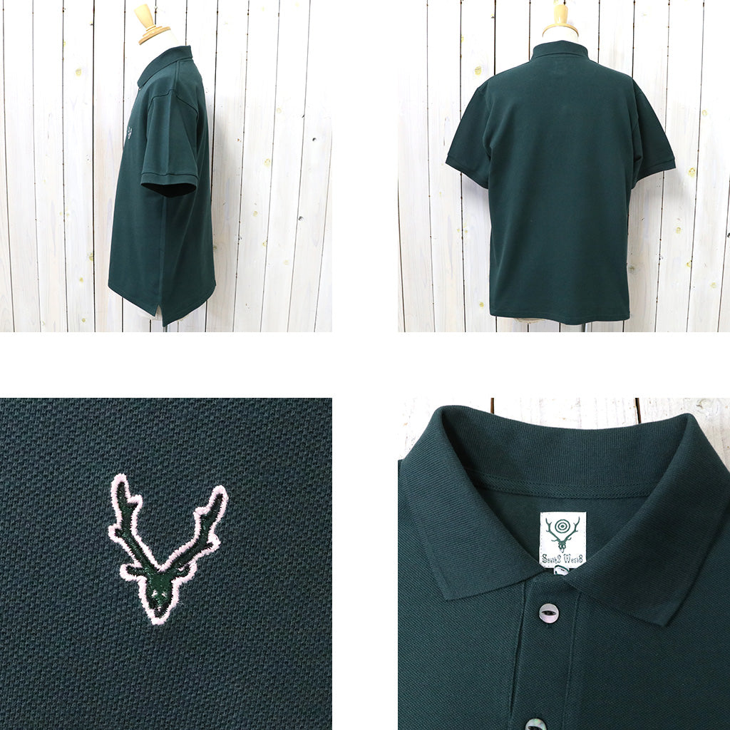 SOUTH2 WEST8『S/S Polo Shirt-Cotton Pique』(Green)