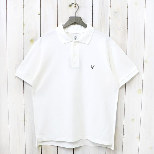 【SALE30%OFF】SOUTH2 WEST8『S/S Polo Shirt-Cotton Pique』(White)