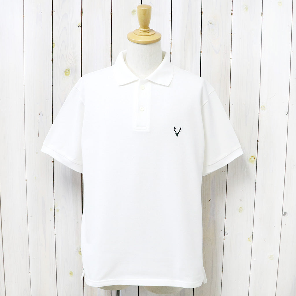 SOUTH2 WEST8『S/S Polo Shirt-Cotton Pique』(White)