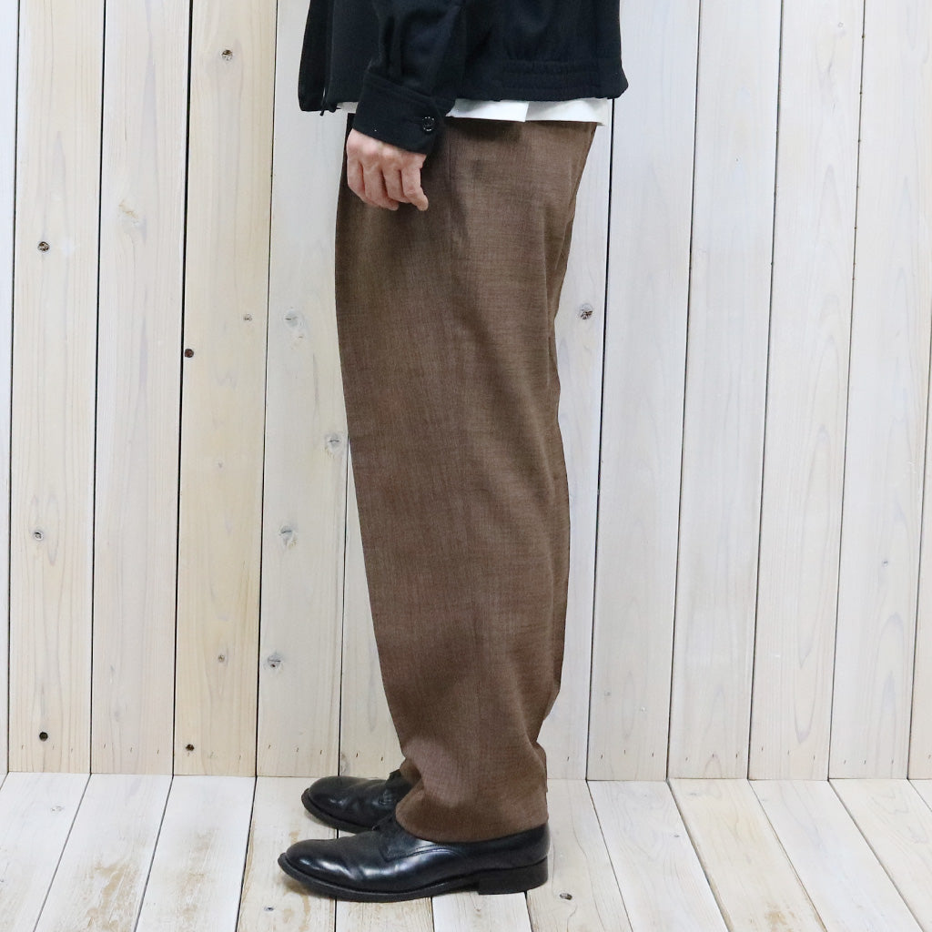 Needles『Tucked Side Tab Trouser-Poly Chambray』(Brown)