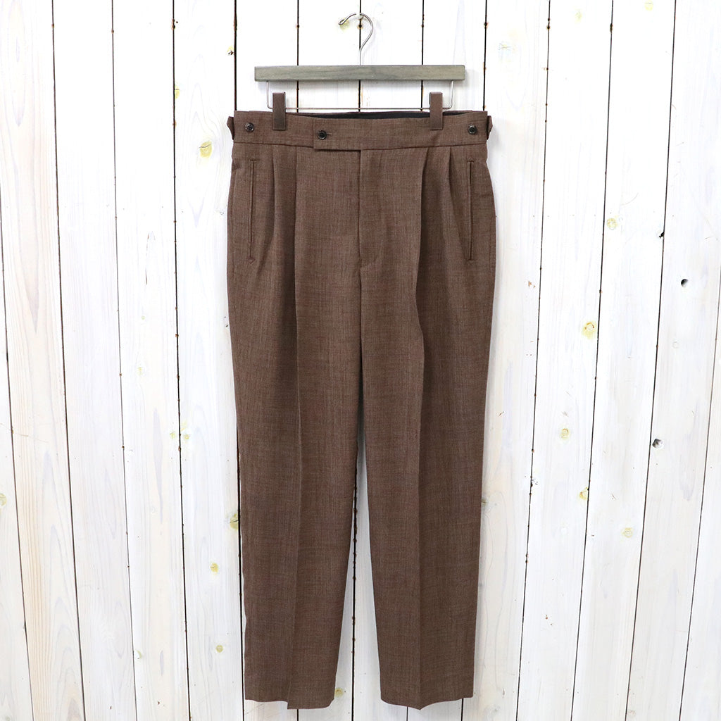 Needles『Tucked Side Tab Trouser-Poly Chambray』(Brown)