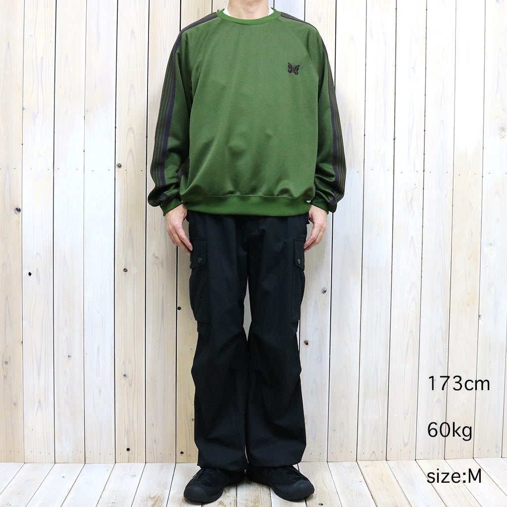 【SALE30%OFF】Needles『Track Crew Neck Shirt-Poly Smooth』(Olive)