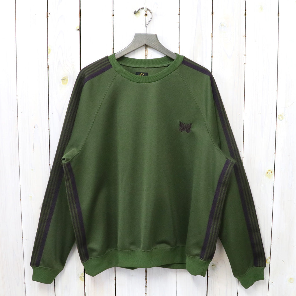 【SALE30%OFF】Needles『Track Crew Neck Shirt-Poly Smooth』(Olive)