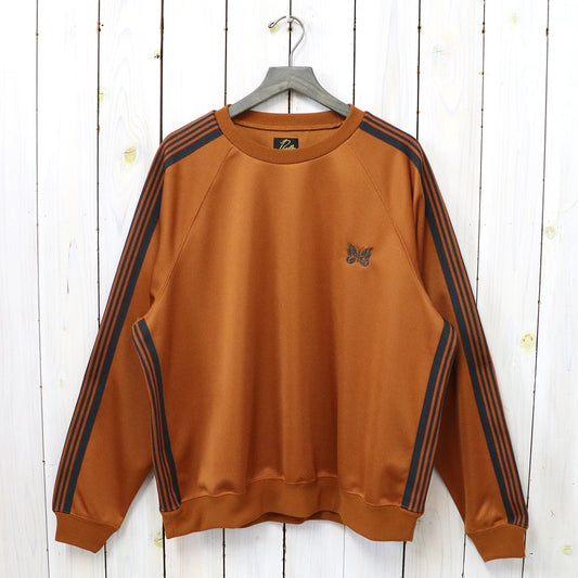 【SALE30%OFF】Needles『Track Crew Neck Shirt-Poly Smooth』(Rust)
