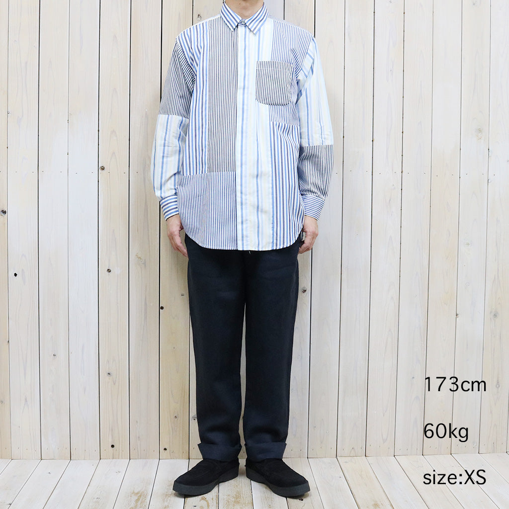 ENGINEERED GARMENTS『Combo Short Collar Shirt-Candy Stripe Broadcloth』