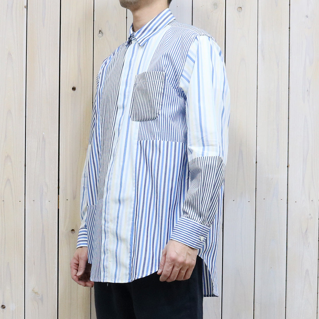 ENGINEERED GARMENTS『Combo Short Collar Shirt-Candy Stripe Broadcloth』