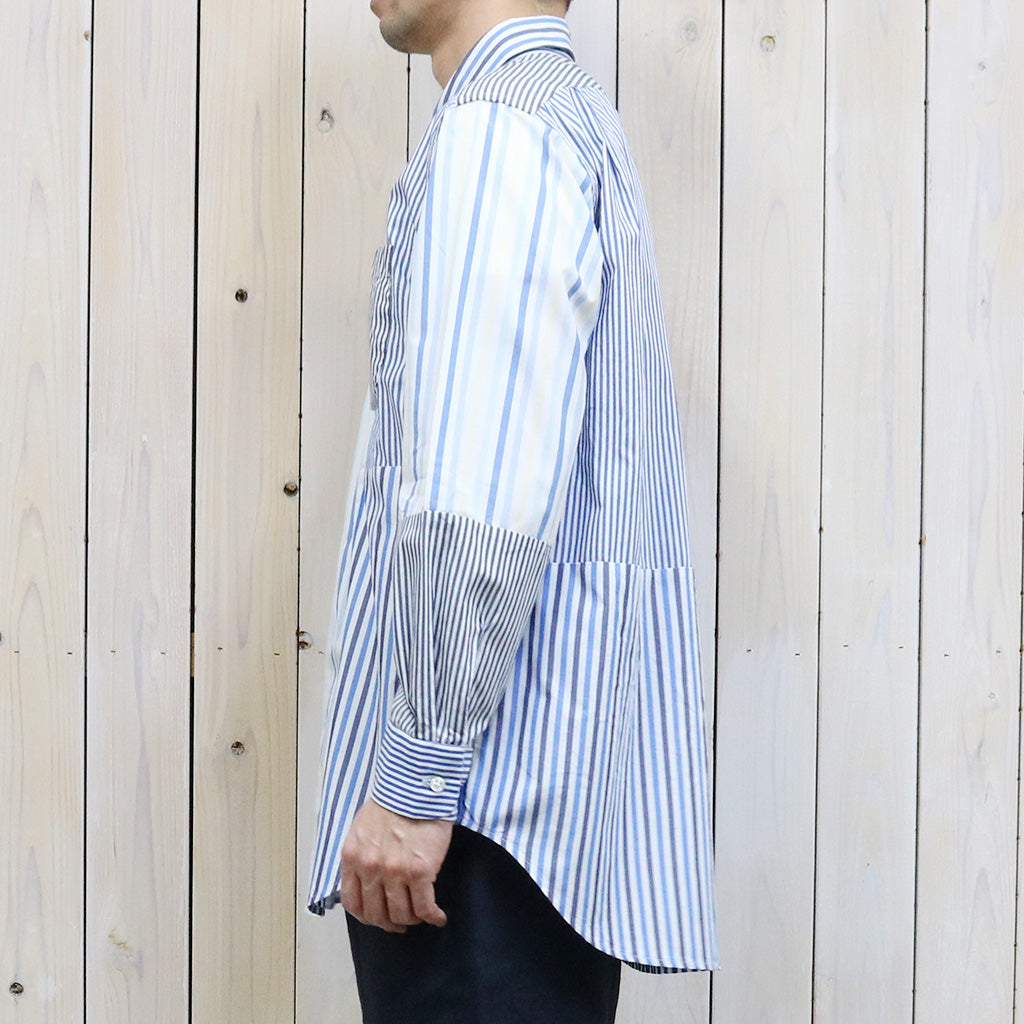 ENGINEERED GARMENTS『Combo Short Collar Shirt-Candy Stripe Broadcloth』