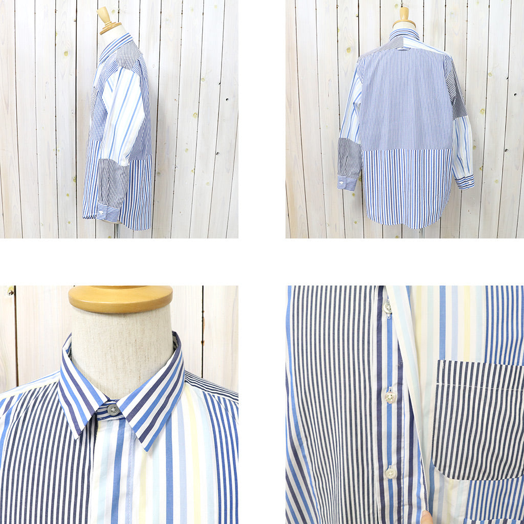 ENGINEERED GARMENTS『Combo Short Collar Shirt-Candy Stripe Broadcloth』