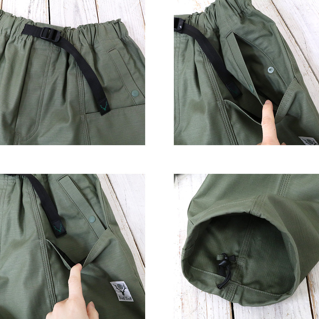 SOUTH2 WEST8『Belted C.S. Pant-Cotton Back Sateen』(Olive)