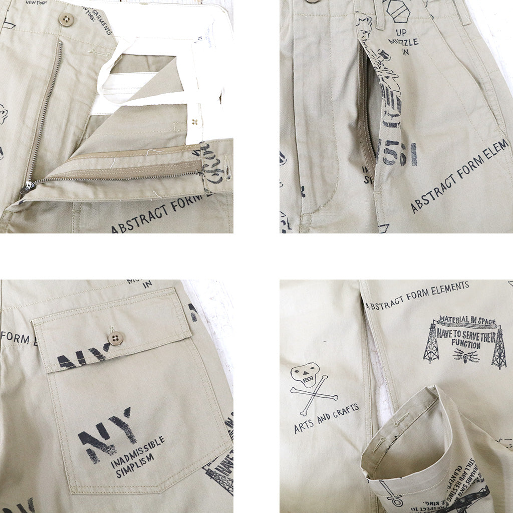 ENGINEERED GARMENTS『Fatigue Pant-Graffiti Print Flat Twill』