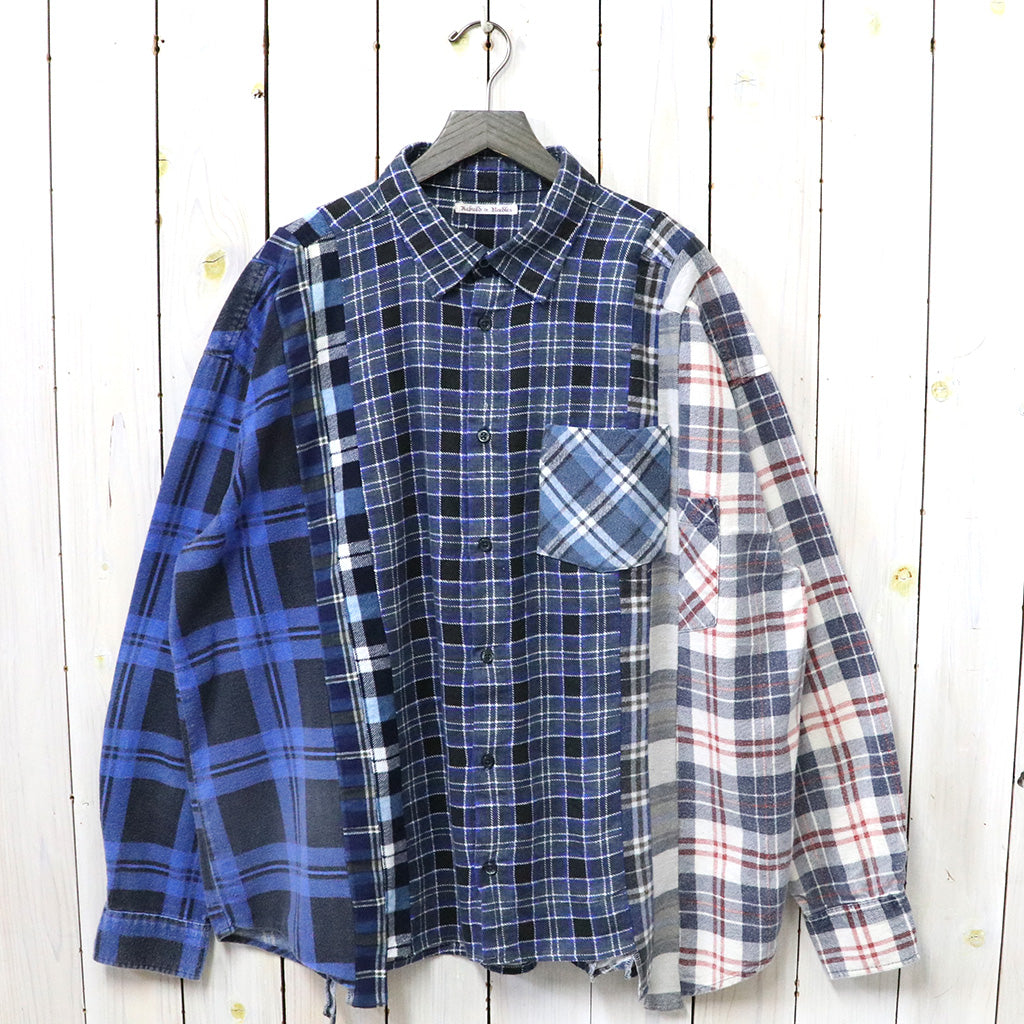 Rebuild by Needles『Flannel Shirt->7 Cuts Wide Shirt』(Assorted-B ...