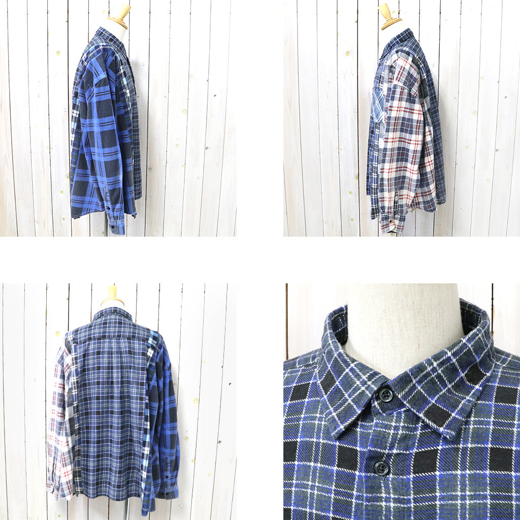Rebuild by Needles『Flannel Shirt->7 Cuts Wide Shirt』(Assorted-B)