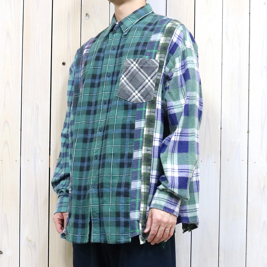 Rebuild by Needles『Flannel Shirt->7 Cuts Wide Shirt』(Assorted-D)