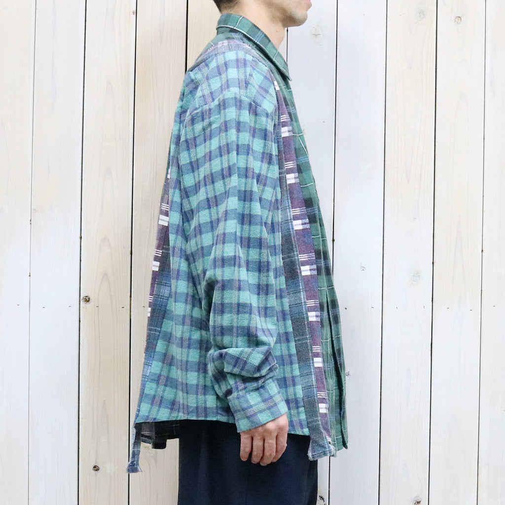 Rebuild by Needles『Flannel Shirt->7 Cuts Wide Shirt』(Assorted-D)